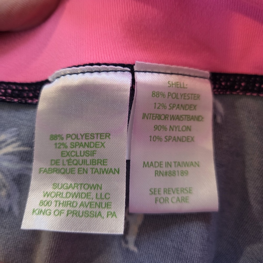 Lilly Pulitzer Luxletic XXS UPF 50+‎ Weekender Leggings in Sunset Safari Palms - Picture 6 of 6